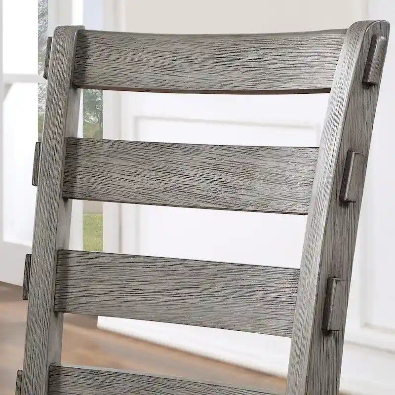 Bura Farmhouse Gray 2-piece Dining Chairs by Furniture of America