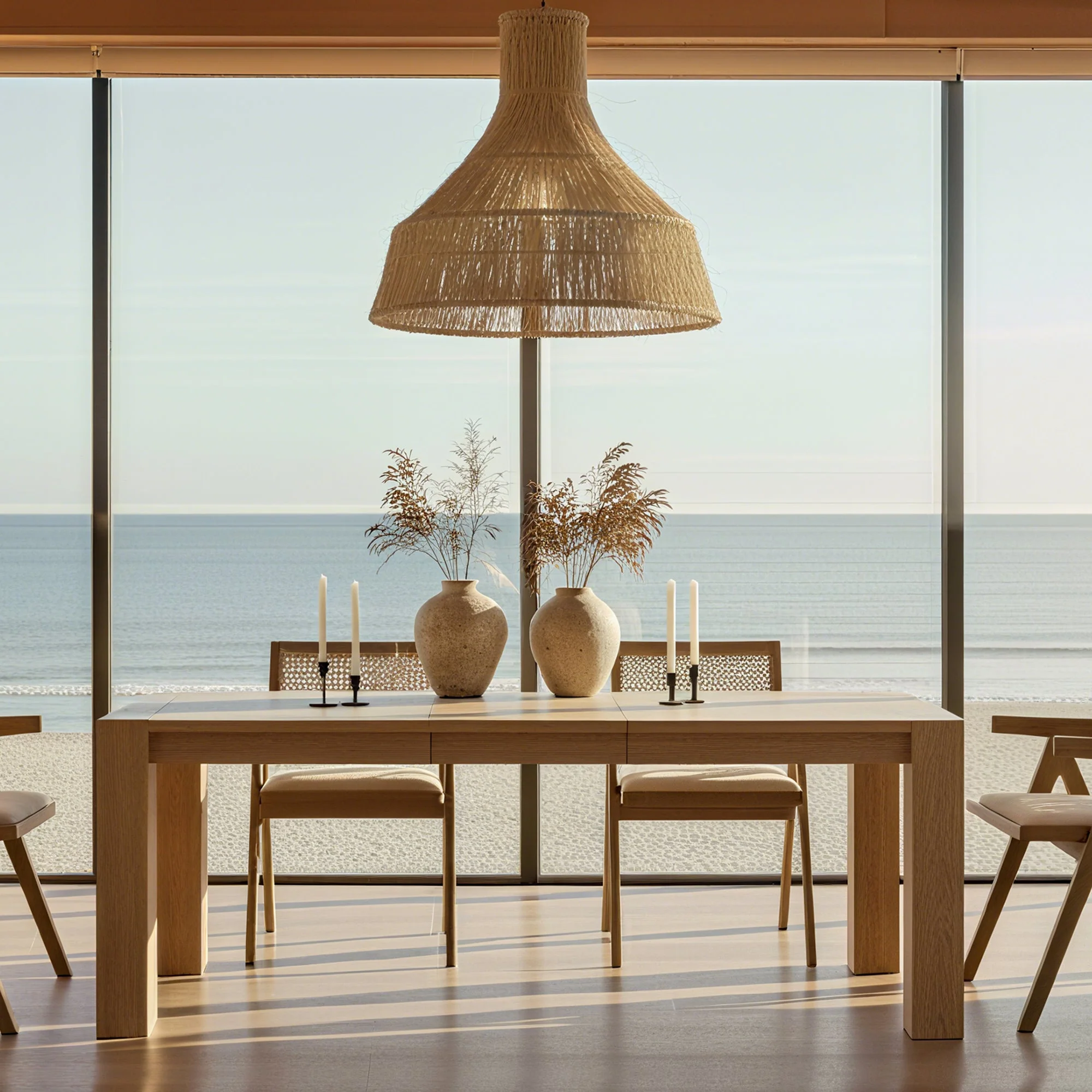 Round Pedestal Dining Table, White
