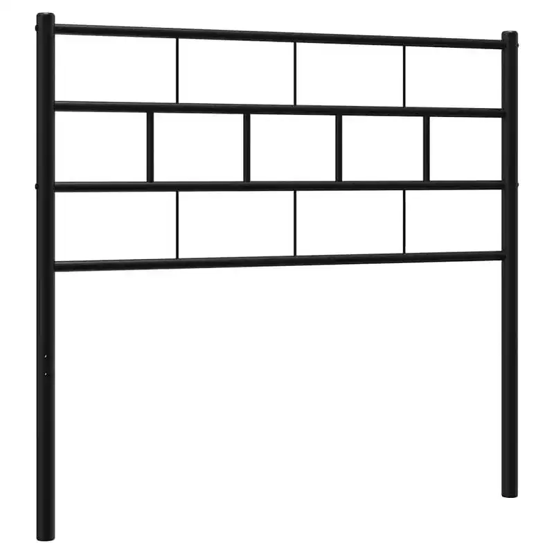 vidaXL Metal Headboard, Powder-Coated Steel, Headboard Only