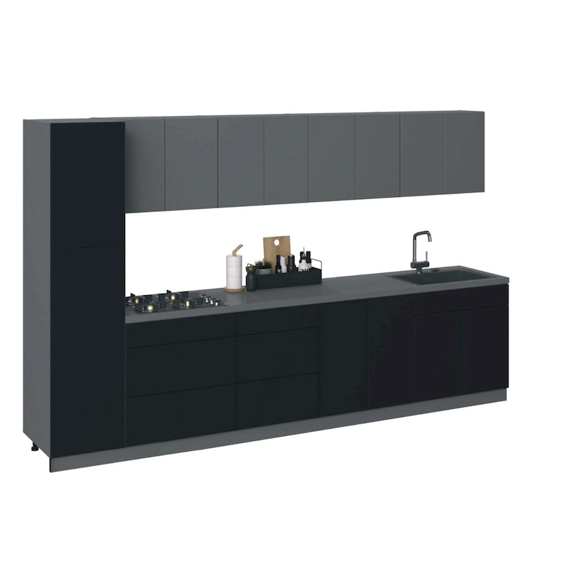 Kitchen Elegant Collection Black Color Base Size 11Ft Wide - 135x24