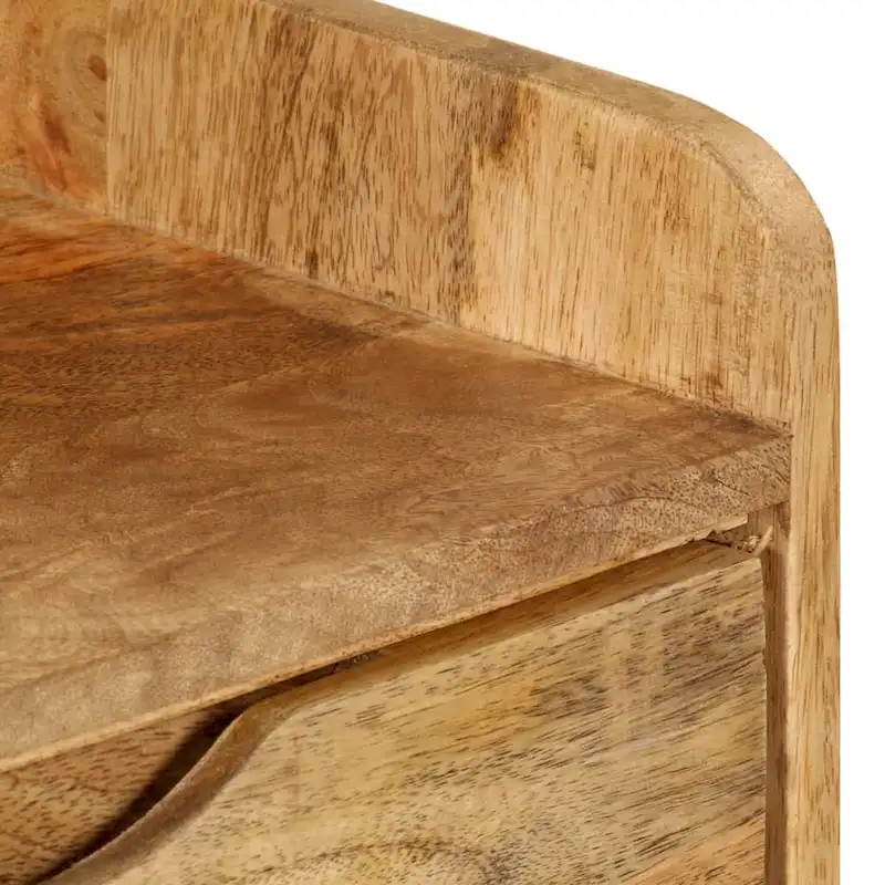 vidaXL Bedside Cabinet Solid Mango Wood 15.7x11.8x23.4