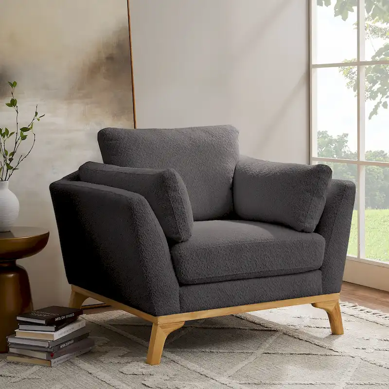 VANOMi 41.7 Modern Flared Arm Accent Chair