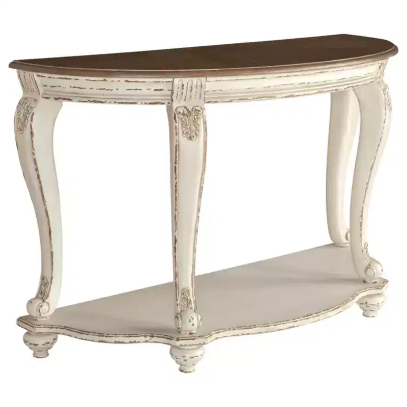 Sofa Table White/Brown